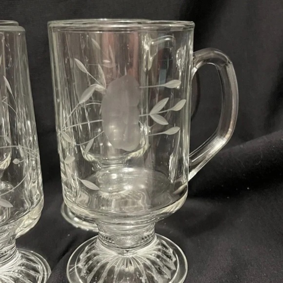Princess House Crystal Irish Coffee Mugs-4 Mugs (2 sets available) - Picture 2 of 2
